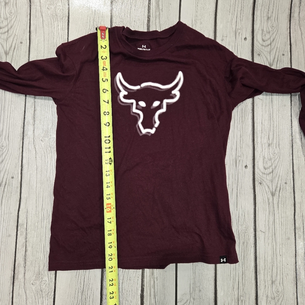 NWOT Under Armour Maroon Project Rock IPBC Long‑Sleeve Boys Size M - Picture 5 of 7